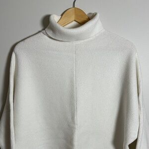 Elegant White Turtleneck Sweater